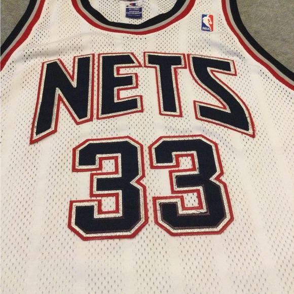 Champion Other - NJ Nets White Marbury Jersey Champion 52 Size XX Large